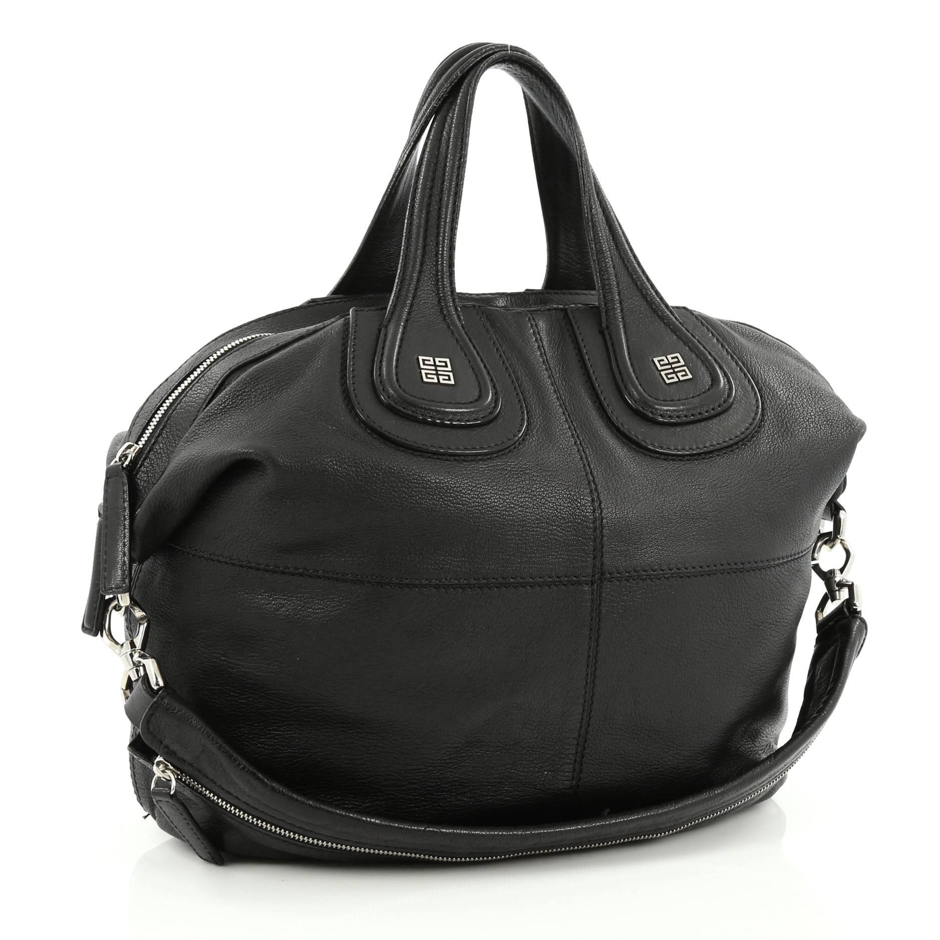 Black Givenchy Nightingale Satchel Leather Small