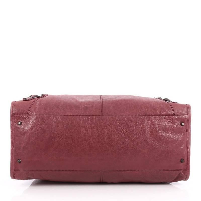 Balenciaga  Weekender Classic Studs Handbag Leather In Good Condition In NY, NY
