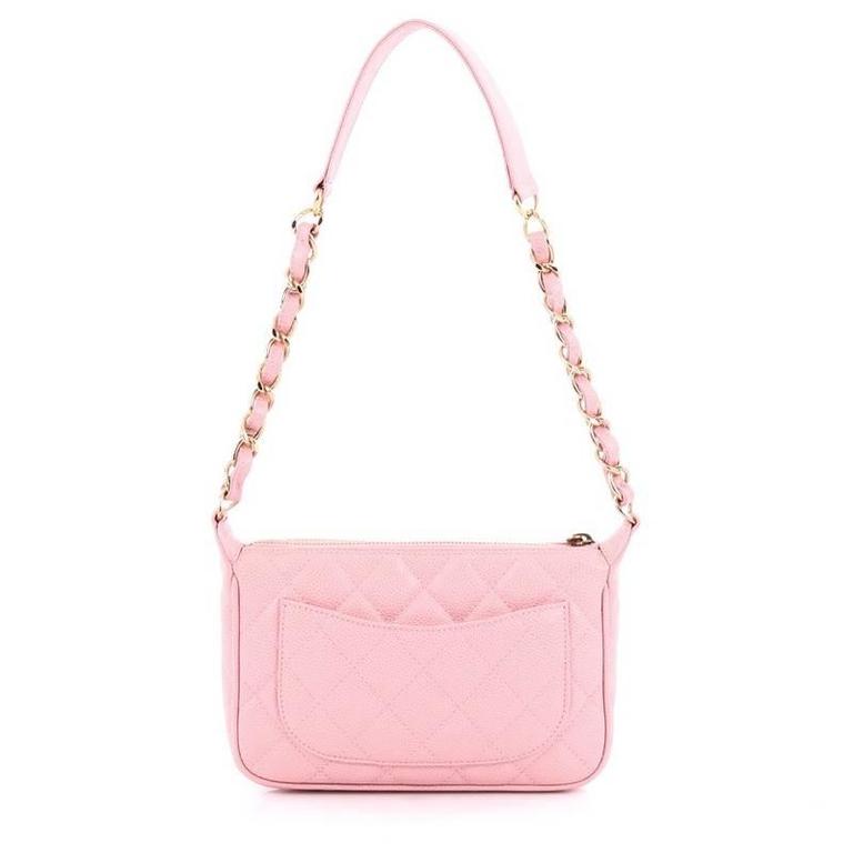 chanel pink shoulder bag