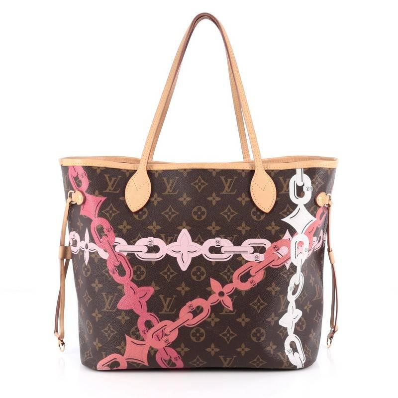 Louis Vuitton Neverfull NM Tote Limited Edition Bay Monogram Canvas MM In Good Condition In NY, NY