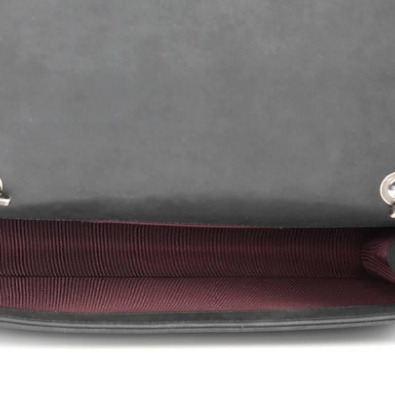 Black Chanel Boy Brick Flap Bag Iridescent Calfskin and Plexiglass Horizontal