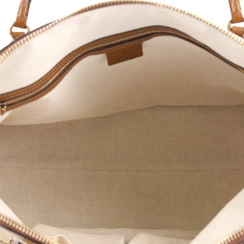 Brown Gucci Bree Dome Tote GG Canvas Medium