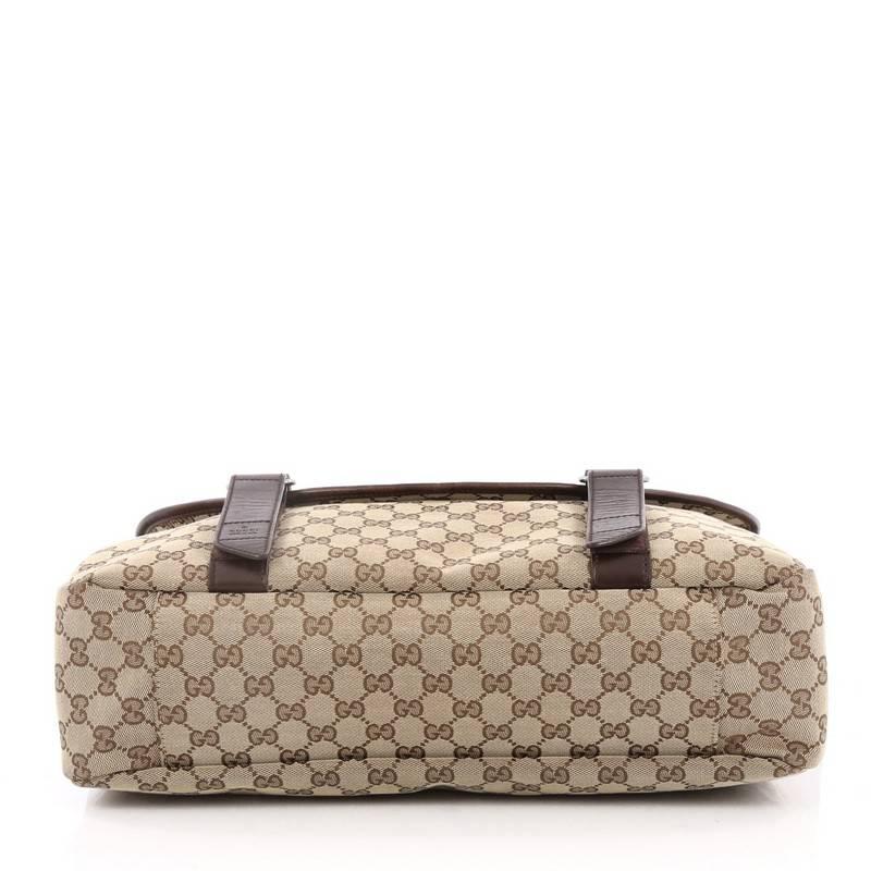 Gucci Belted Messenger GG Canvas Large In Good Condition In NY, NY