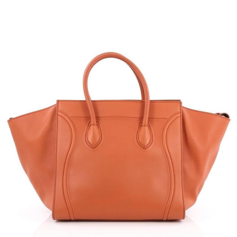 Celine Phantom Handbag Grainy Leather Large In Good Condition In NY, NY
