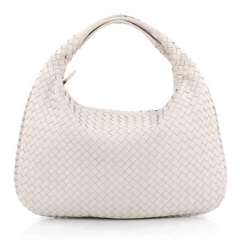 Bottega Veneta Veneta Hobo Intrecciato Nappa Medium In Good Condition In NY, NY