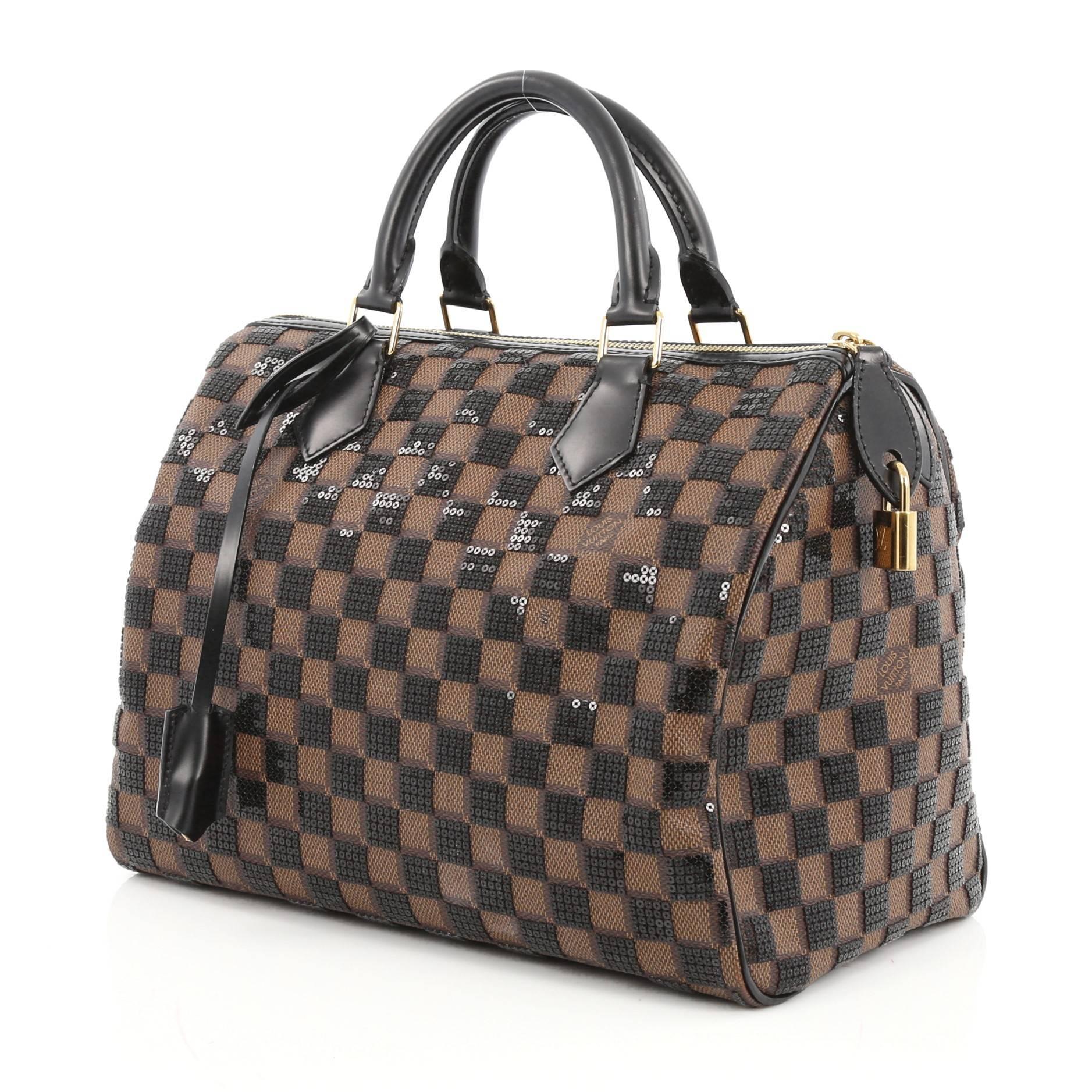 Women's Louis Vuitton Speedy Handbag Damier Paillettes 30