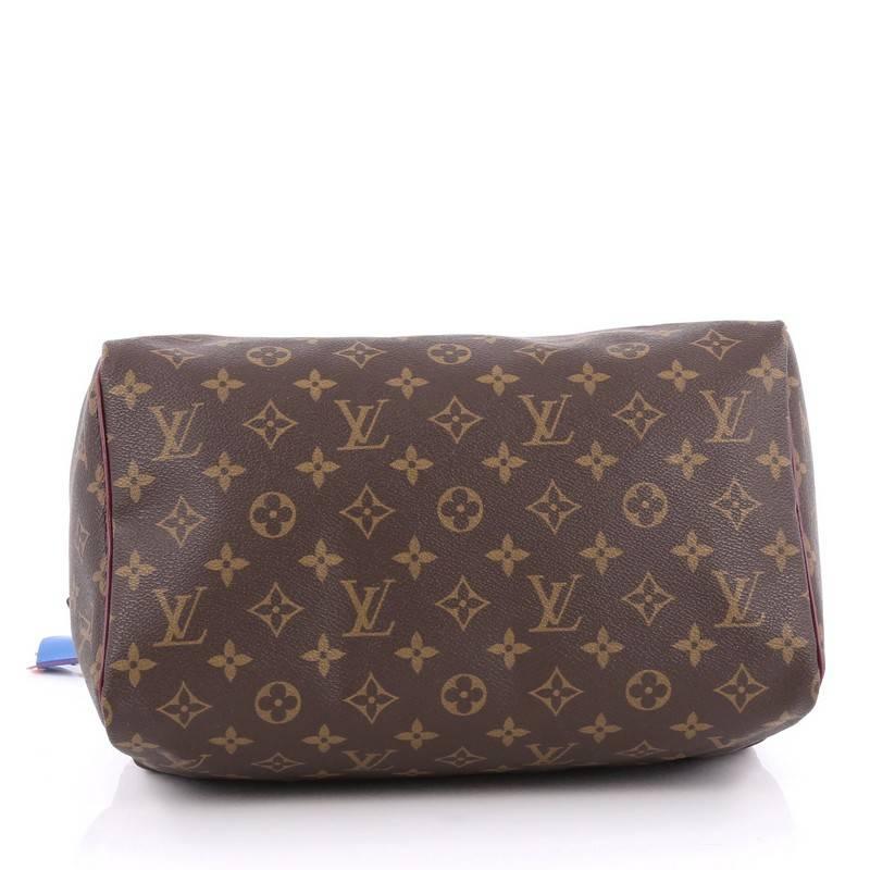 Louis Vuitton Speedy Handbag Limited Edition Totem Monogram Canvas 30 In Good Condition In NY, NY