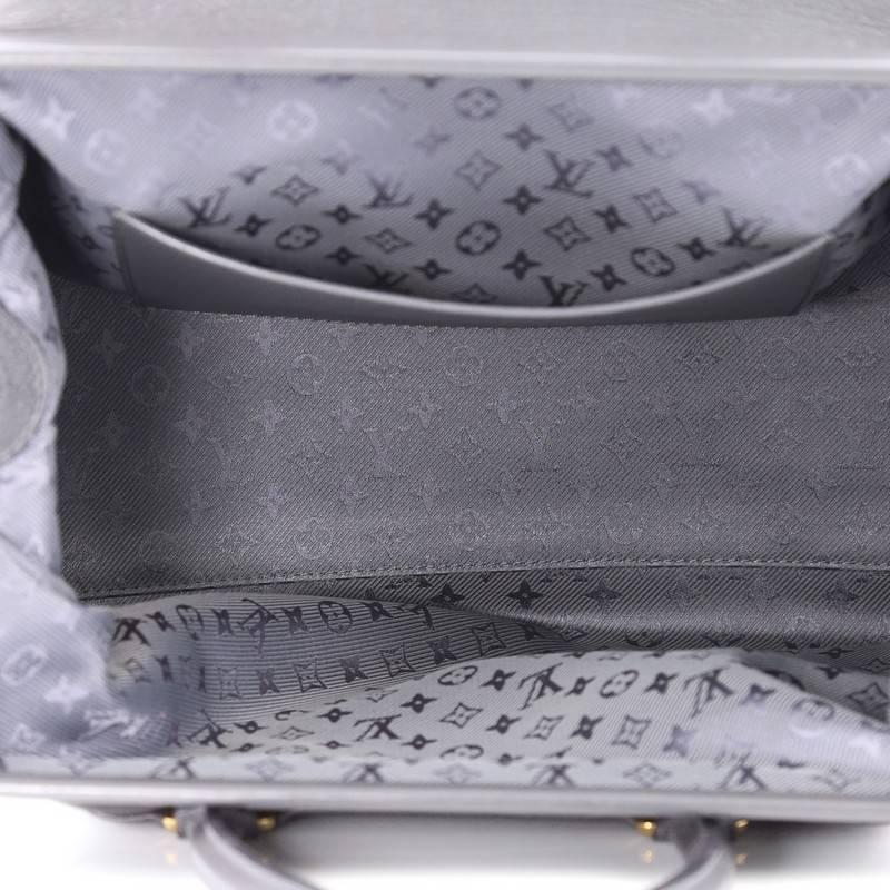 Gray Louis Vuitton Cuir Cinema Intrigue Bag Leather