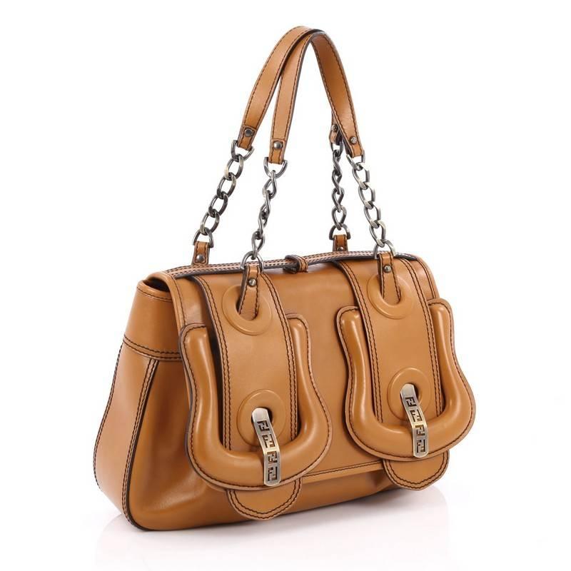 Brown Fendi B. Bag Leather Medium