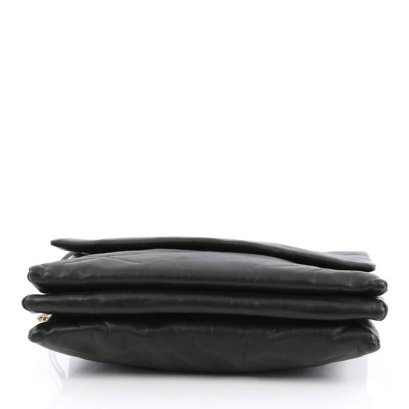  Lanvin Sugar Flap Shoulder Bag Quilted Leather Medium Unisexe 