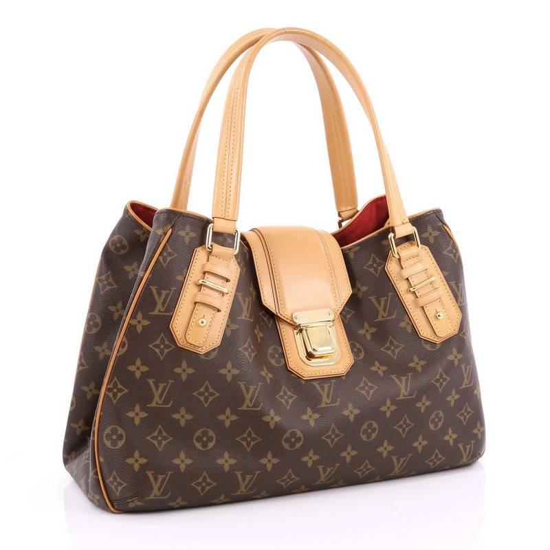 Brown Louis Vuitton Griet Handbag Monogram Canvas