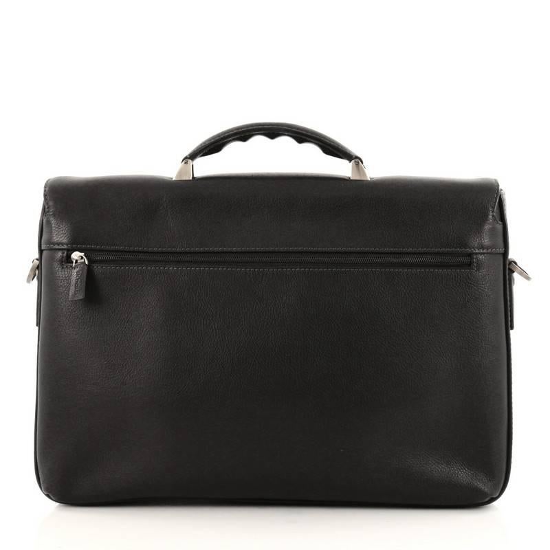 Balenciaga Combination Lock Convertible Briefcase Leather Medium In Good Condition In NY, NY