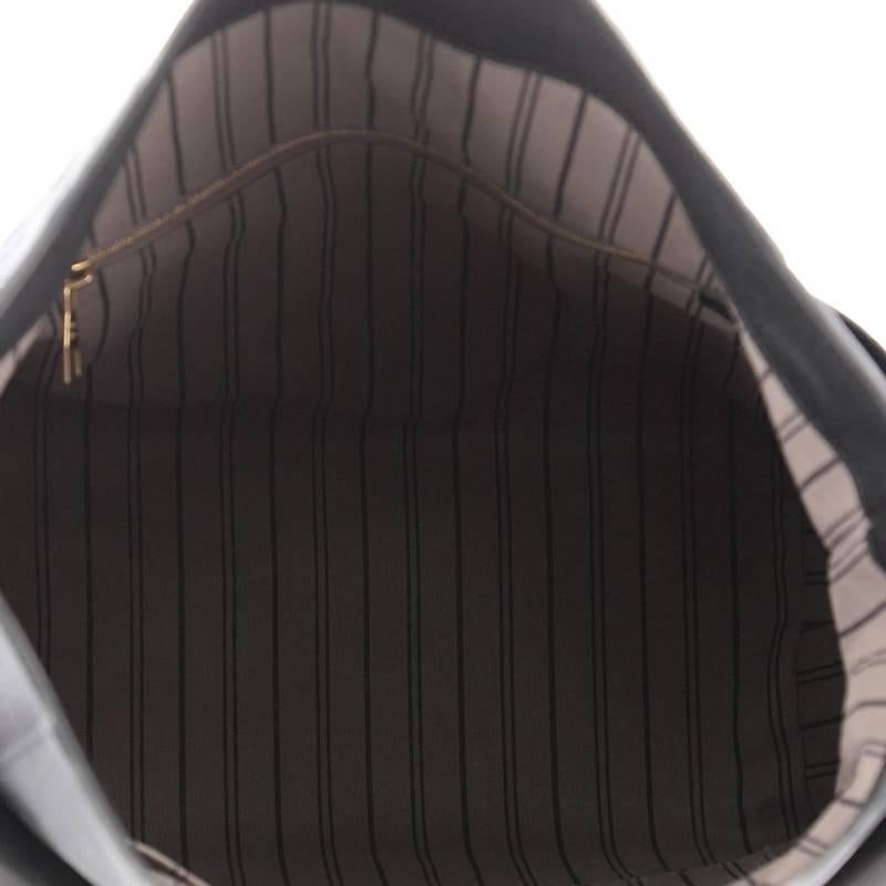 Black Louis Vuitton Bagatelle Hobo Monogram Empreinte Leather