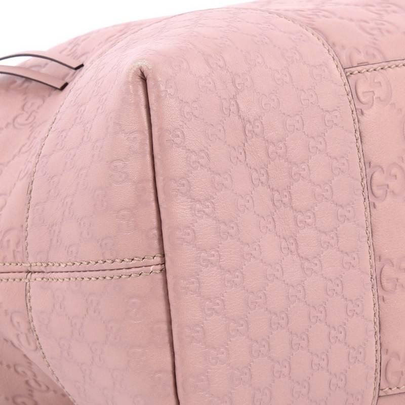 Beige Gucci Bree Convertible Top Handle Bag Guccissima Leather Medium