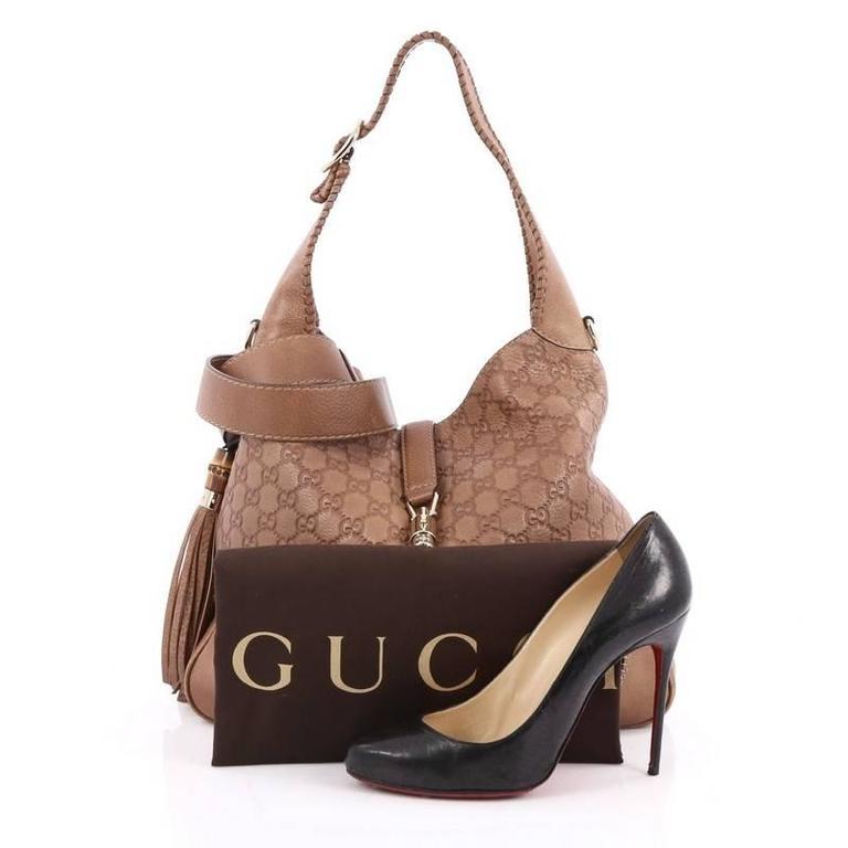 Gucci New Jackie Handbag Guccissima Leather Medium at 1stdibs