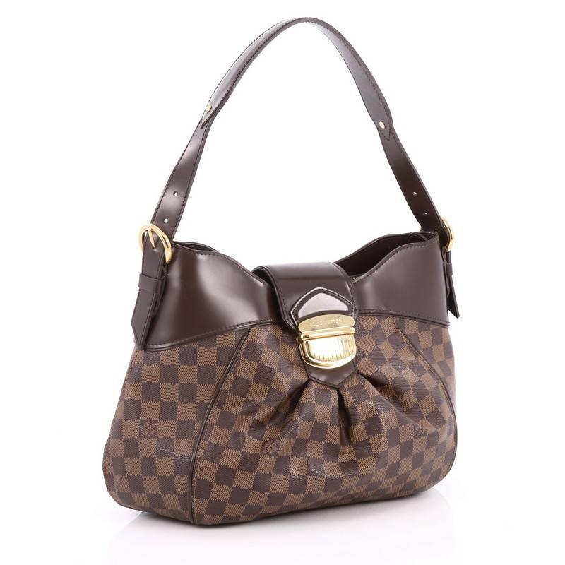 Brown Louis Vuitton Sistina Handbag Damier MM