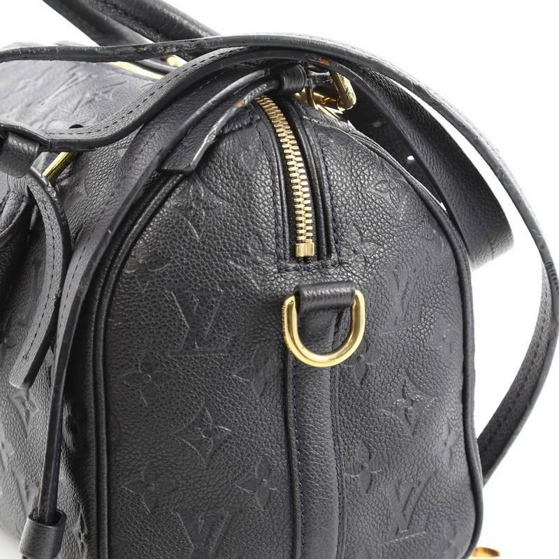 Louis Vuitton Speedy Bandouliere Bag Monogram Empreinte Leather 25 4