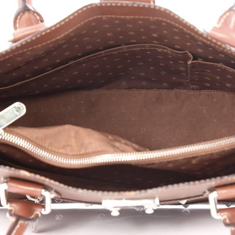 Brown Louis Vuitton Suhali Le Fabuleux Handbag Leather