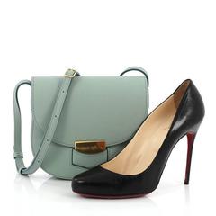 Celine Trotteur Lock Crossbody Bag Cuir Grainé Small