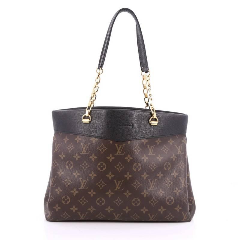 Louis Vuitton Pallas Shopper Monogram Canvas and Calf Leather In Good Condition In NY, NY