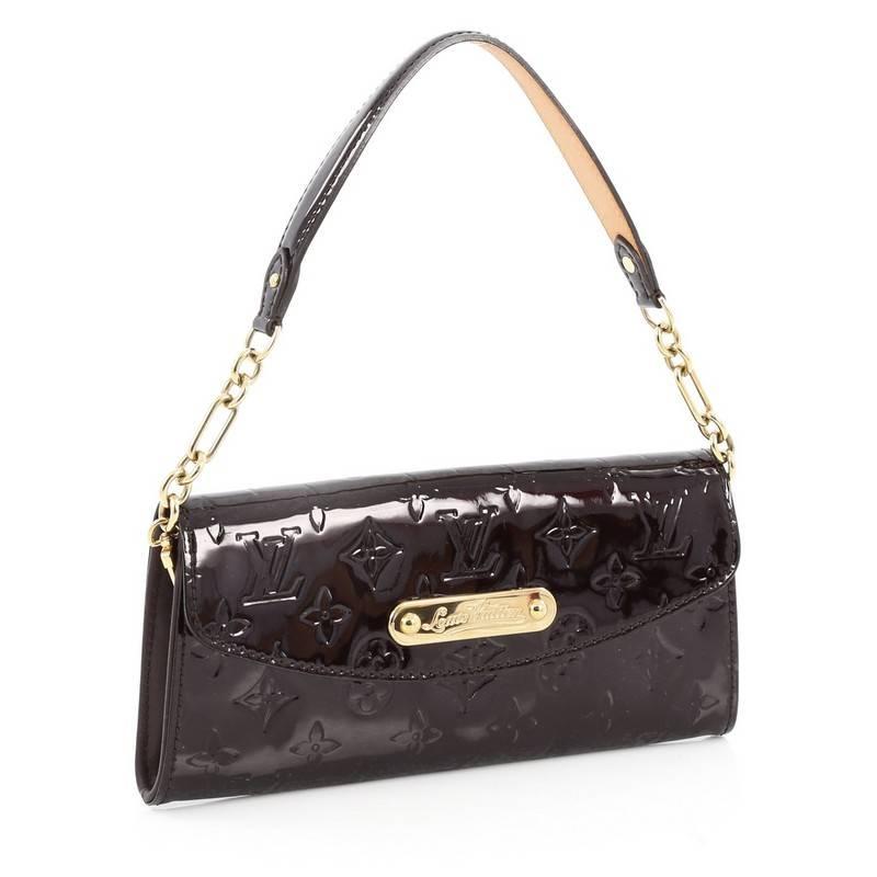 Black Louis Vuitton Sunset Boulevard Handbag Monogram Vernis