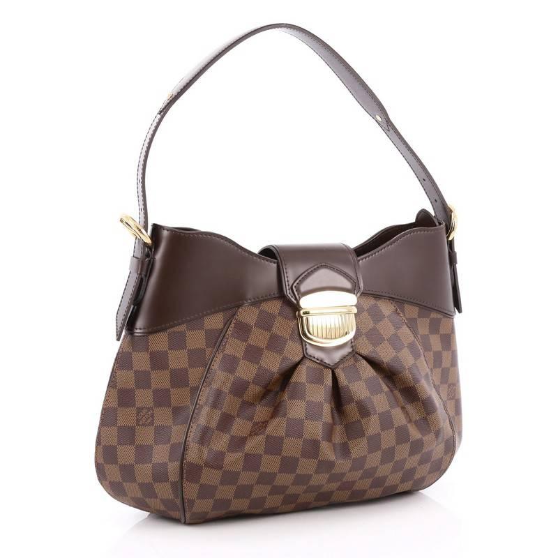 Brown Louis Vuitton Sistina Handbag Damier MM