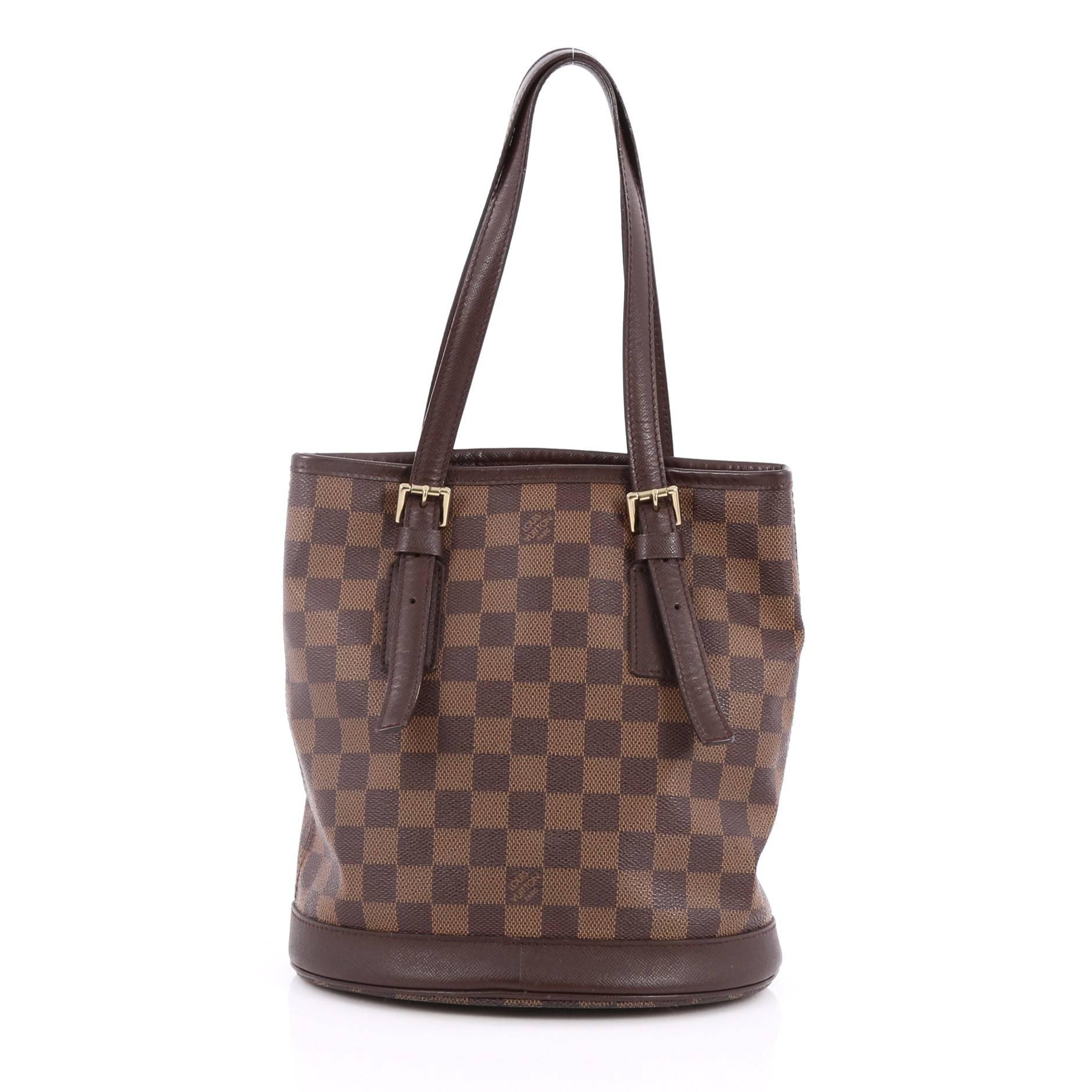 Louis Vuitton Marais Bucket Bag Damier In Good Condition In NY, NY