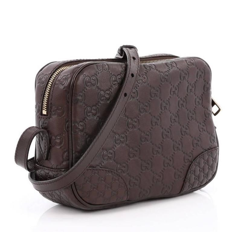 gucci interlocking gg mini chain crossbody bag blue