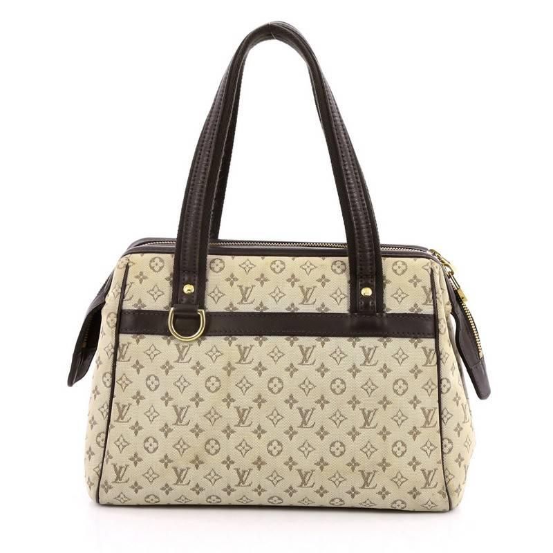 Beige Louis Vuitton Josephine Handbag Mini Lin PM
