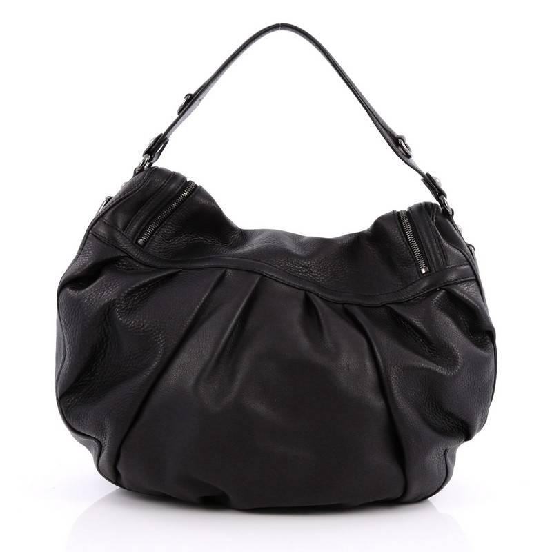 Gucci Icon Bit Convertible Hobo Leather Medium In Good Condition In NY, NY