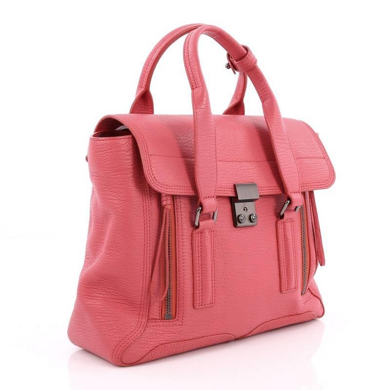 Pink 3.1 Phillip Lim Pashli Satchel Leather Medium
