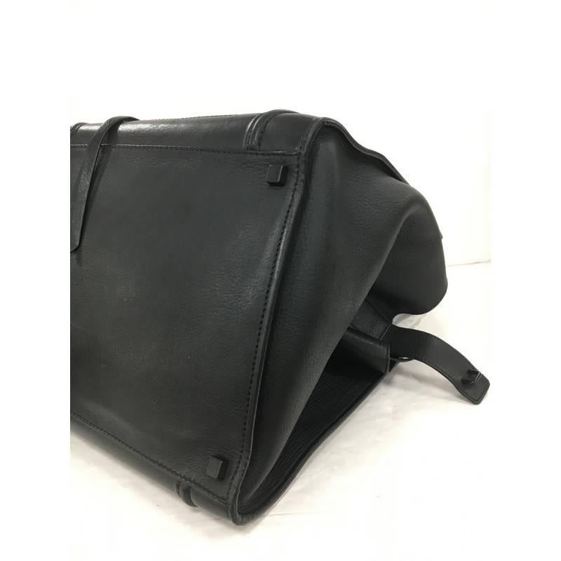 Celine Phantom Handbag Grainy Leather Medium In Fair Condition In NY, NY
