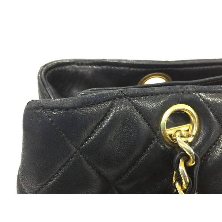 Chanel Vintage CC Charm Tote Quilted Lambskin Medium at 1stDibs