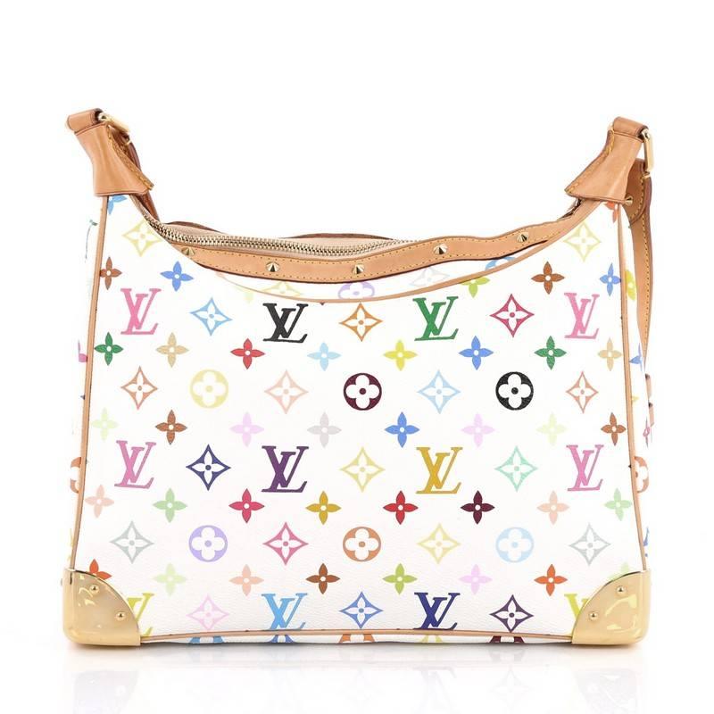 Louis Vuitton Boulogne Handbag Monogram Multicolor In Good Condition In NY, NY