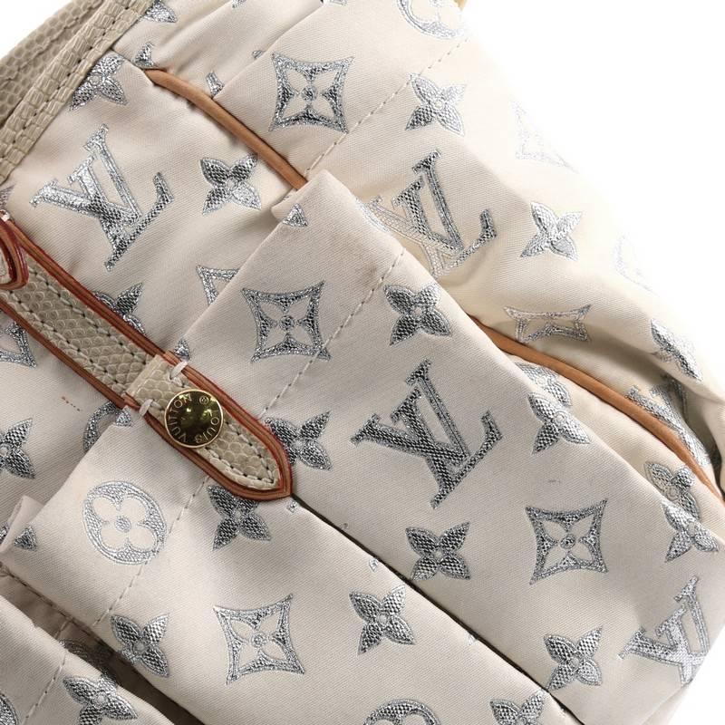 Women's Louis Vuitton Glitter Cabas Handbag Monogram Satin GM
