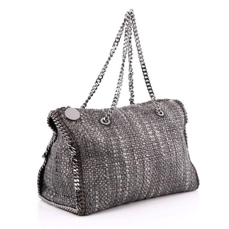 Gray Stella McCartney Falabella Boston Bag Boucle