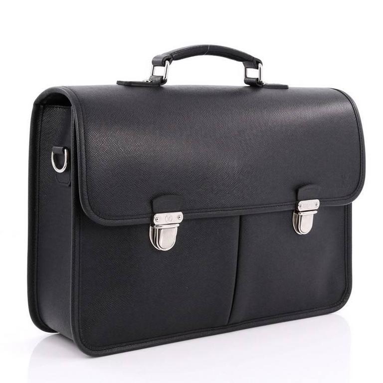 Louis Vuitton Anton Briefcase Taiga Leather at 1stdibs