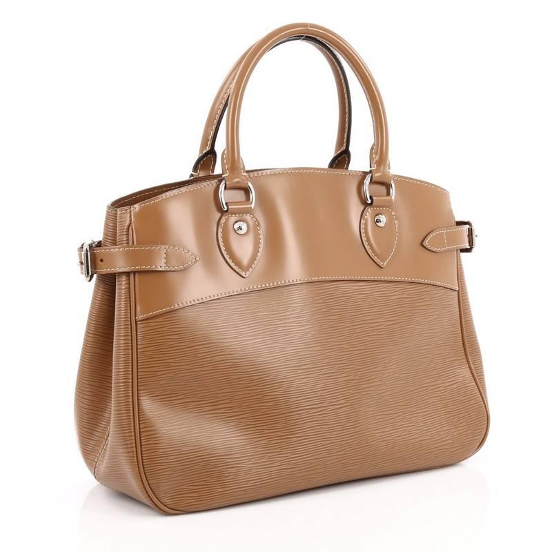 Brown Louis Vuitton Passy Handbag Epi Leather PM