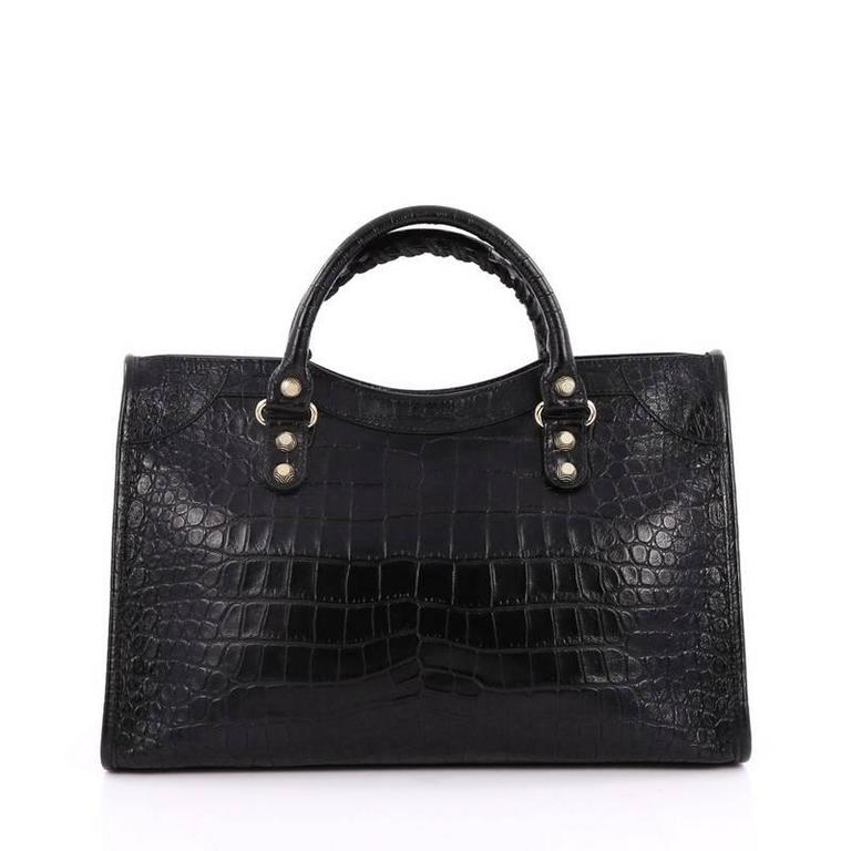 Balenciaga crocodile city bag best sale