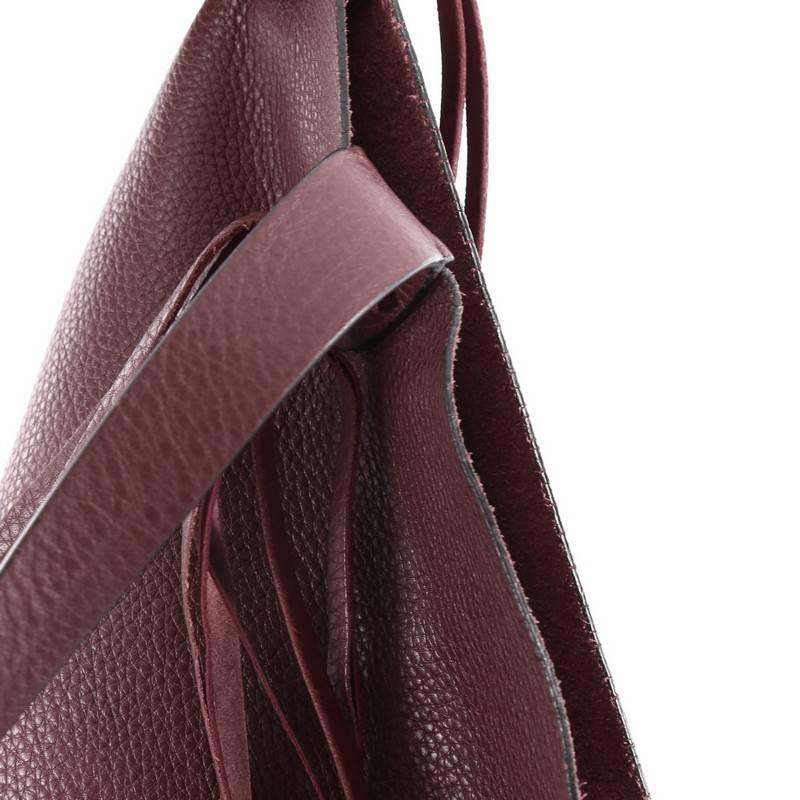 Valentino C-Rockee Fringe Tote Leather Large 1