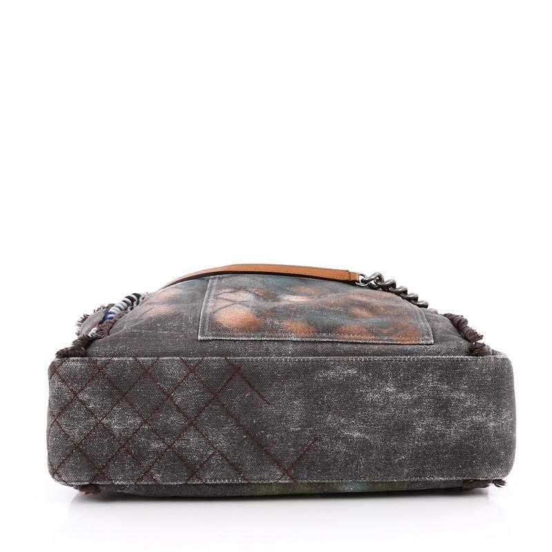 Women's Chanel Art School Oh My Boy Tote Graffiti Canvas