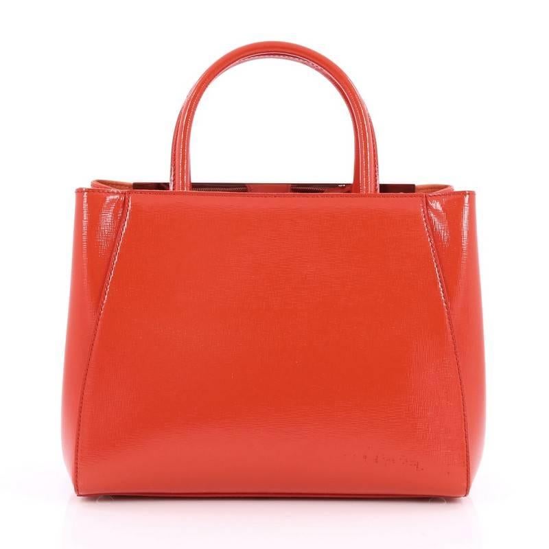 Fendi 2Jours Handbag Patent Petite In Good Condition In NY, NY