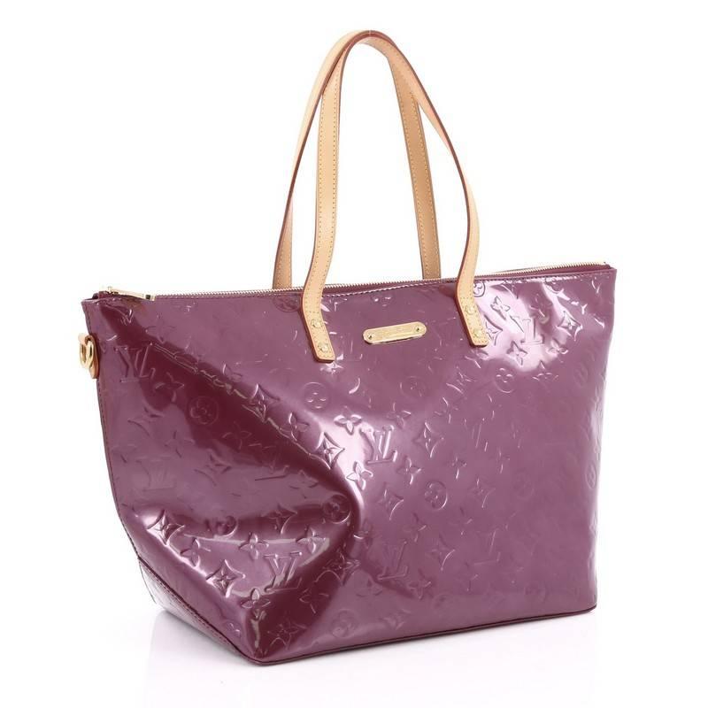 Gray Louis Vuitton Bellevue Handbag Monogram Vernis GM