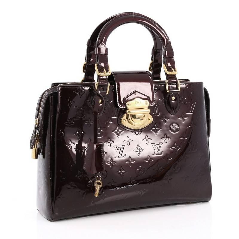 Black Louis Vuitton Melrose Avenue Monogram Vernis