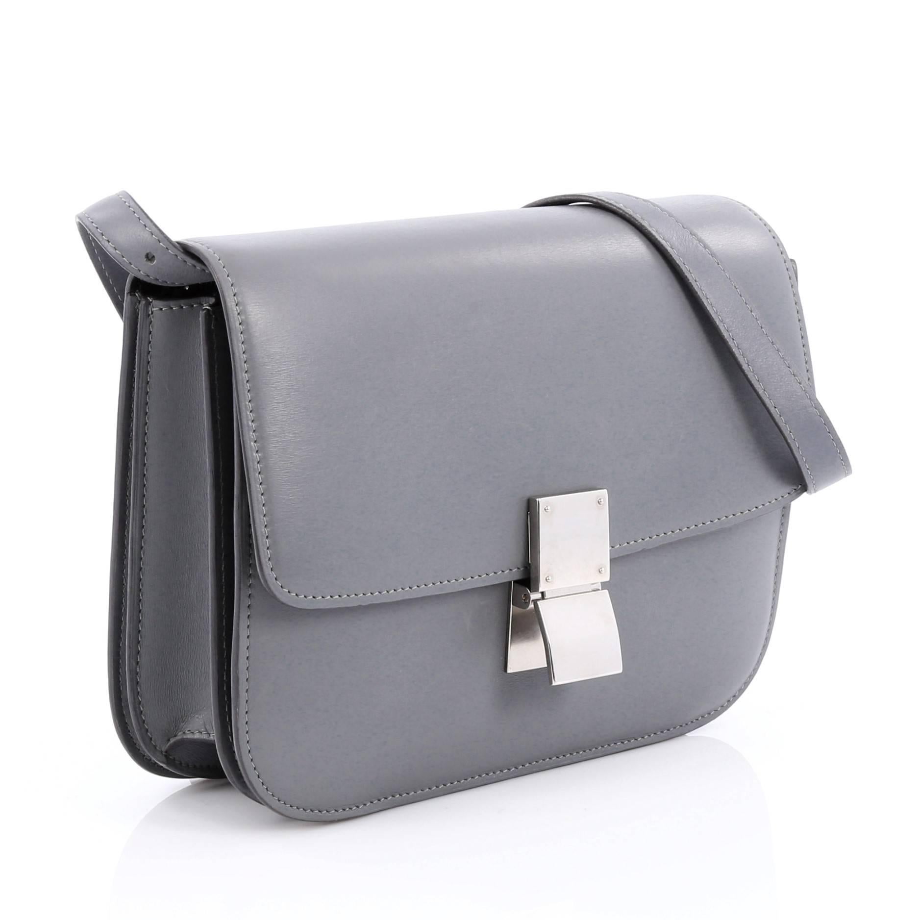 celine box bag silver hardware