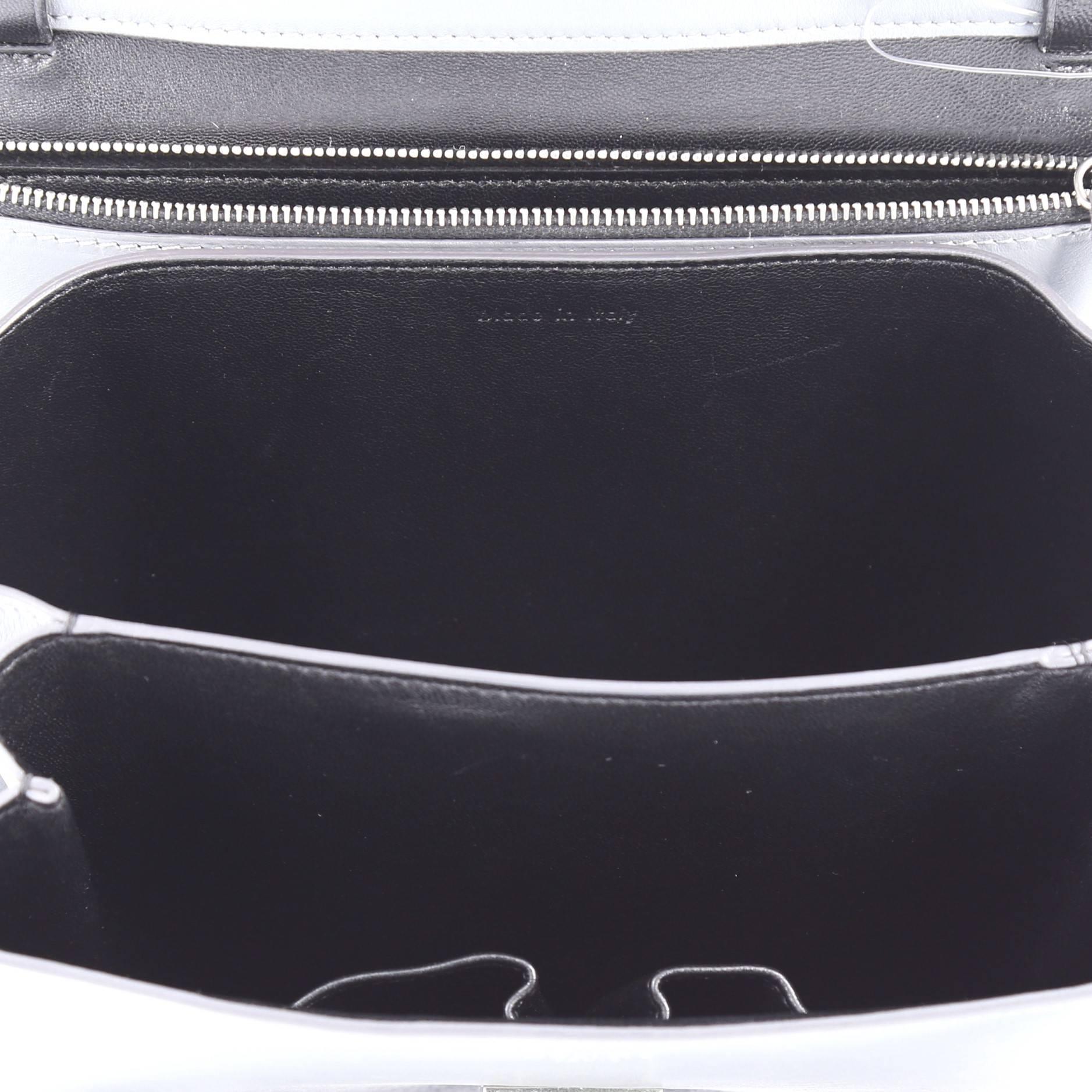 Gray Celine Box Bag Smooth Leather Medium