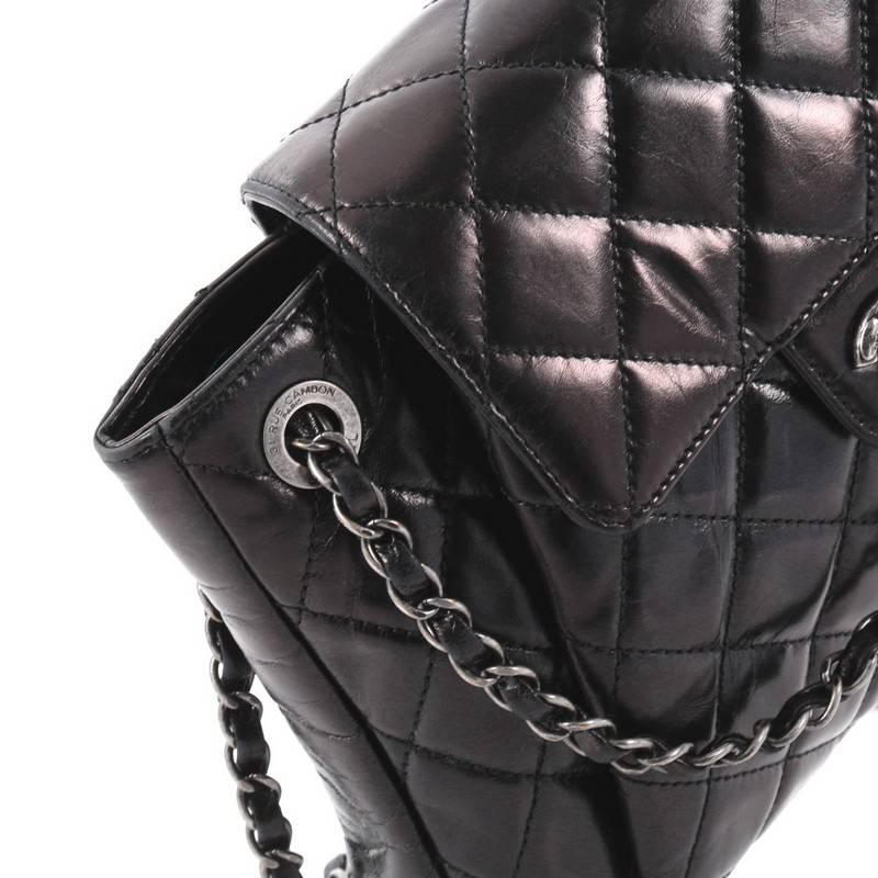 Chanel Seoul Glazed Calfskin Large Accordion Flap Bag  In Good Condition In NY, NY