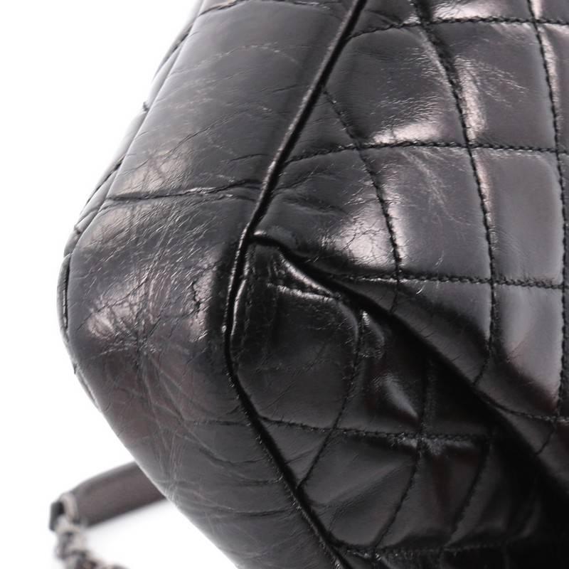 Women's or Men's Chanel Seoul Glazed Calfskin Large Accordion Flap Bag 