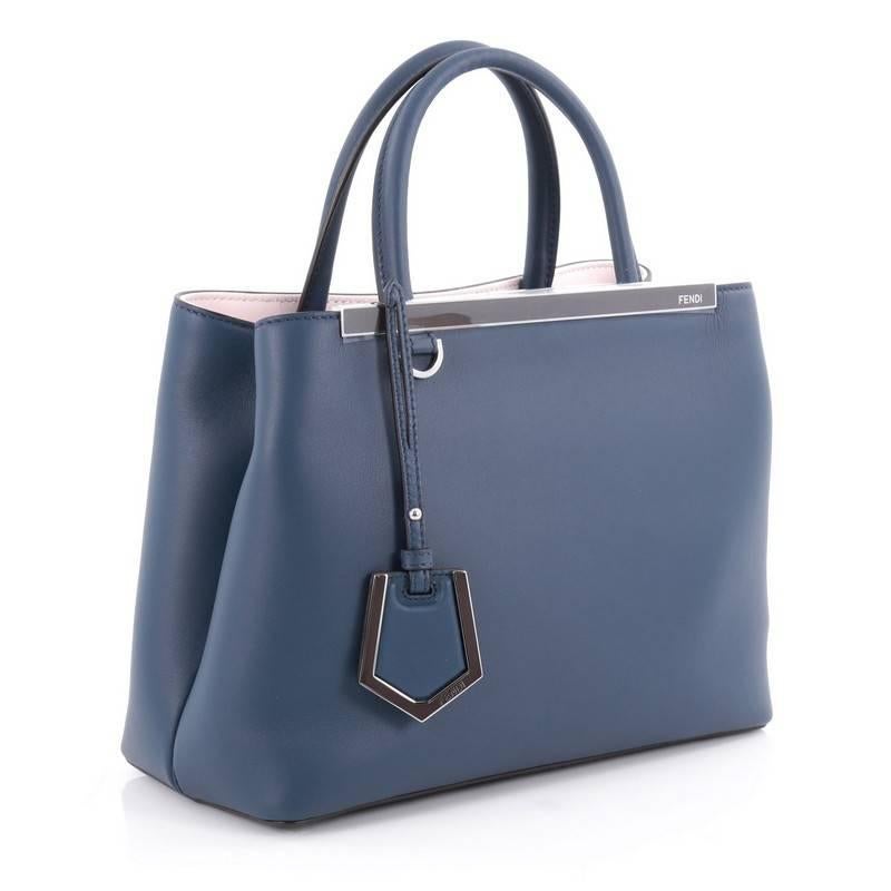 Gray Fendi 2Jours Handbag Leather Petite