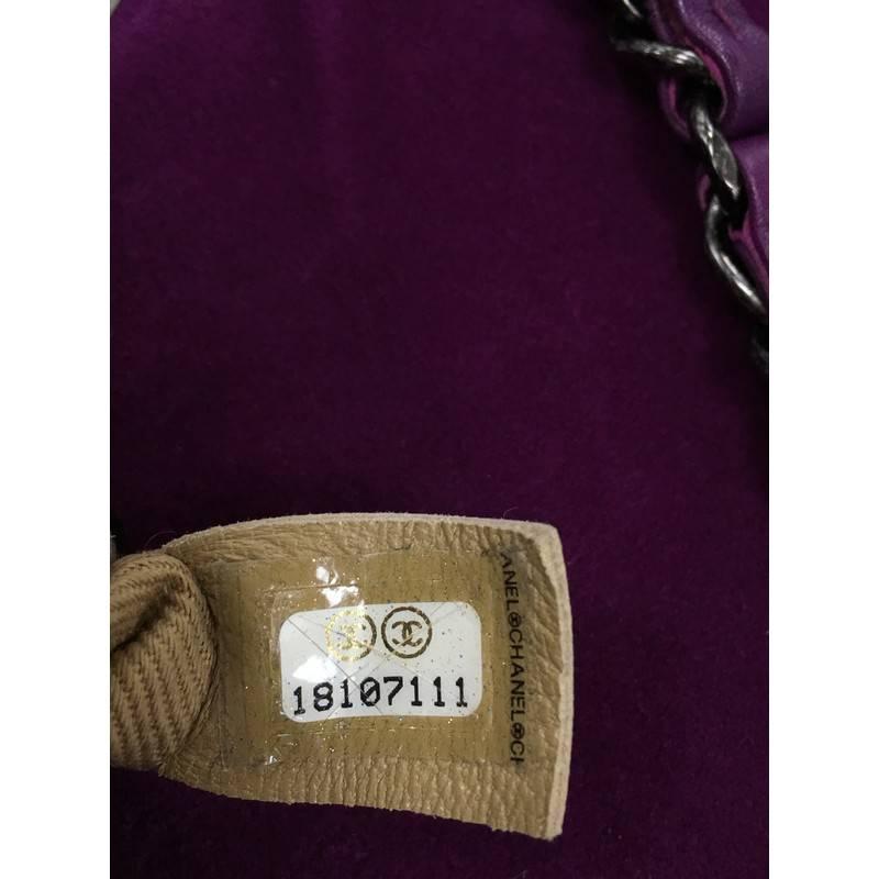 Chanel Saltire Flap Bag Stitched Suede Medium 2